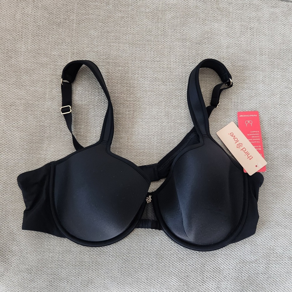 Thirdlove Black 36C 24/7 Classic Perfect Coverage Bra NWT *Read Description*